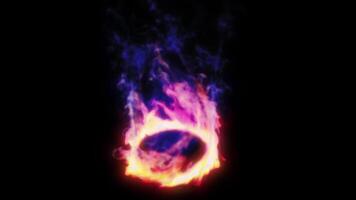 Red smoke swirl loop effect video