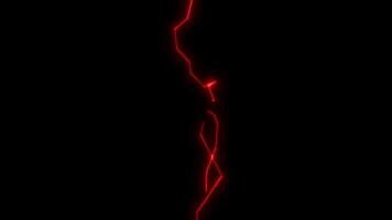 Red electric spark loop effect video