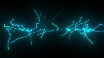 Electric spark loop effect video