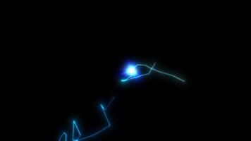 Electric spark loop effect video