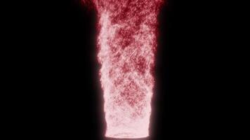 Red swirl particle loop effect video