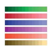 Colour palette with different shades and gradient. Set of creative gradient pallete color, Color Gradient Background Palette, Fashion bright neon color trend pallete. vector