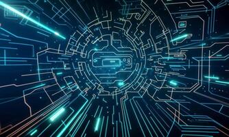 Abstract futuristic background with glowing lines and lines video