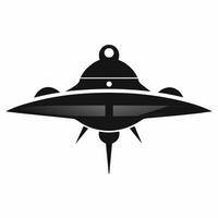 Spaceship silhouette illustration vector