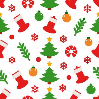 Christmas seamless pattern illustration
