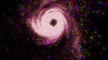 Red swirl particle loop effect video
