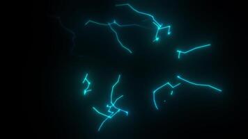 Electric spark loop effect video