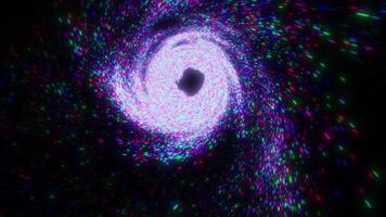 Purple swirl particle loop effect video