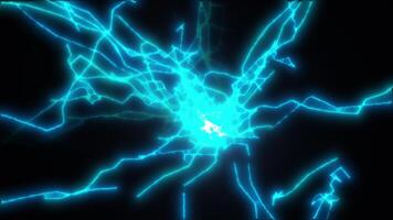 Electric spark loop effect video