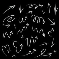 simple speach bubbles in blackboard chalk style vector