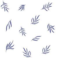 Seamless pattern, luxury minimal style wallpaper with botanical leaves. vector