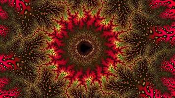 Gold Pattern Kaleidoscope Art Deco Rotating Seamles and Looping Background With Linear Geometric Shapes video