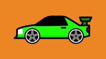 Dynamic racing car animation of capturing speed, performance, and adrenaline. Perfect for motorsport enthusiasts and automotive designs video