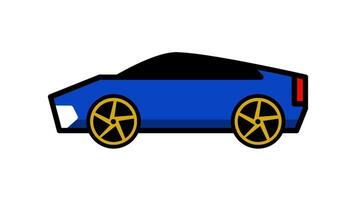 Dynamic racing car animation of capturing speed, performance, and adrenaline. Perfect for sport car enthusiasts video