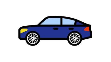 Illustration of modern city car built for efficiency, style, and practicality, ideal for daily urban travel needs. video