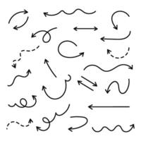 Amazing and Diverse Collection of HandDrawn Black Arrow Designs for Every Use and Purpose vector
