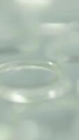 A Fascinating Macro Shot Capturing Transparent Circular Objects Emphasized with Soft Focus video