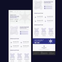 Editable Multipurpose Business B2B E-newsletter email marketing template l Landing Page Layout vector