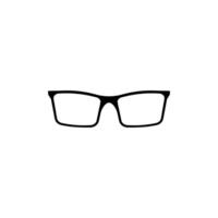 Protective glasses with black frames vector