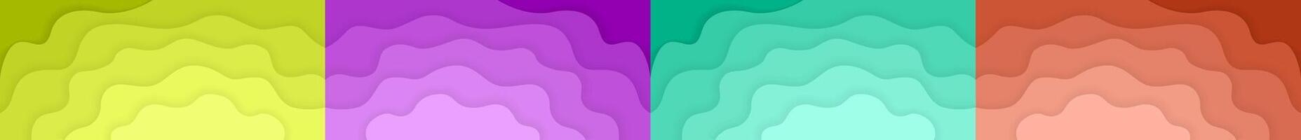 Futuristic wavy hills purple background vector