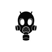 Safety gas mask icon. Respirator with biological filters vector