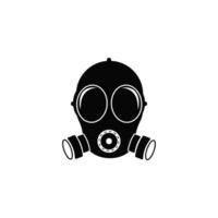 Gas mask icon. Respirator with biological filters vector