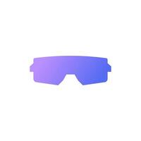 Purple sunglasses for snowboarding with gradient vector