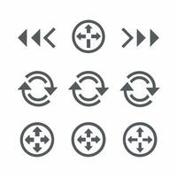 arrows in a circle icon set, arrow arrows, arrows, arrows, arrows, arrows, vector