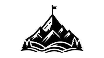 Black Mountain Silhouette Add a Touch of Nature to Your Projects vector