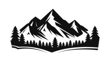 Dynamic Mountain Silhouettes Black Designs for Nature Lovers, Marketing, and Decorative Themes vector