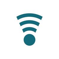Wifi icon. Wireless signal symbol. symbol of wireless internet connection. Suitable for design element of smartphone wifi bar, signal strength level, and internet connection symbol vector