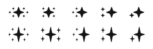 Star icons. stars. Sparkle star icons. Sparkles vector