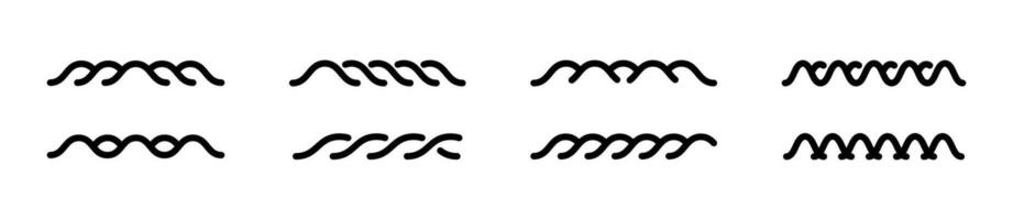Waves line set. Waves collection. Water waaves illustration. Wave icon set vector