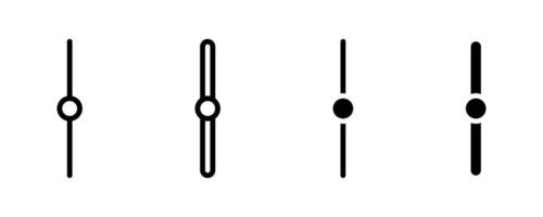 Toggle switch button icon set. Swipe buttons icons. vector