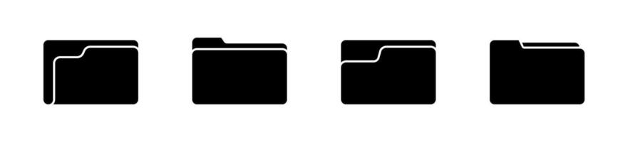 File folder in flat style. File folder icons. file folder. Folder flat icon. Folder Design vector