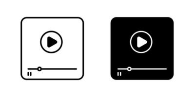 Media player icon. vector