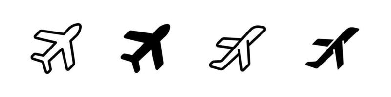 Airplane icons. Plane icon set. vector
