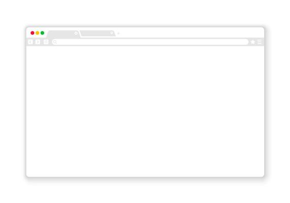 Web page template. Browser window. Empty browser window. Browser window mockup. Empty web page mockup with toolbar. Website template