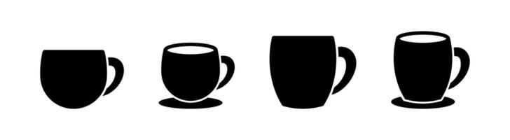 Cup icon set. vector