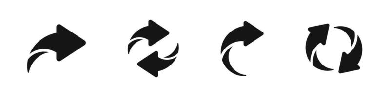 Arrow icon symbol. Arrows set. Flat black arrow icons. Arrow icon. Arrow set. Arrow Cursor pointer. Simple arrows. Arrow design illustration. vector