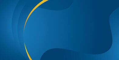 A blue and yellow background with a curved line vector