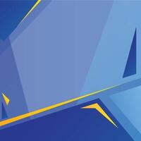 Blue and yellow minimalist geometry vector