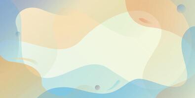 Abstract background with waves and shapes vector