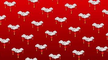 Vietnamese New Year Animated Loop Backdrop video