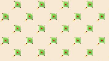Loop Animated Background with Green Kites video