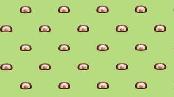Animated Loop Background with Chocolate Candies video
