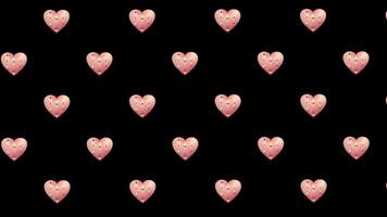 Valentines Day Animated Loop Background with Hearts video