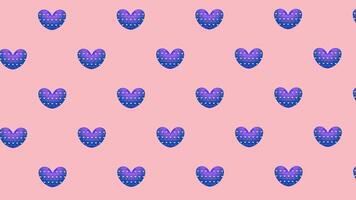 Valentines Day Animated Loop Background with Hearts video