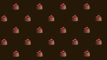 Animated Loop Background with Chocolate Candies video
