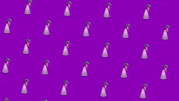 Mardi Gras Animated Loop Background with Hats video